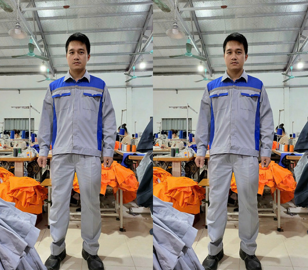 Quần áo bảo hộ lao động vải Băng zin Hàn Quốc